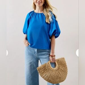 Ashley Stewart Puff Sleeved Top